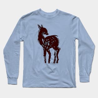 Looking Back Deer Long Sleeve T-Shirt